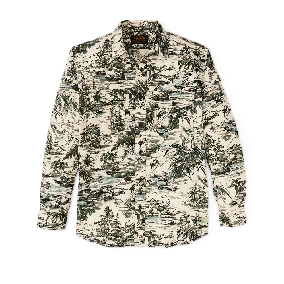 Filson's Men"s X Housefly Washed Feather Cloth Shirt