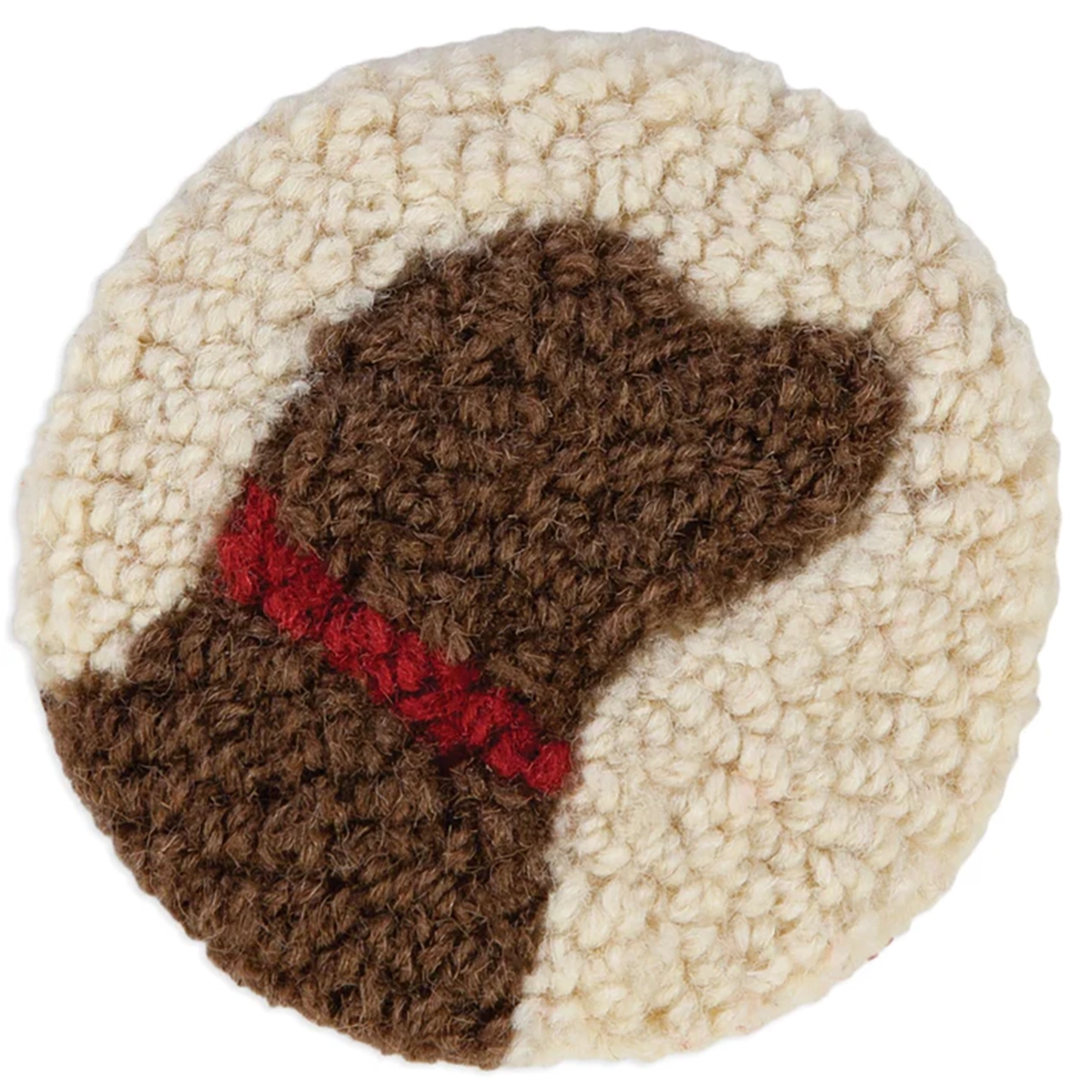 Chandler 4 Corners 220 Chocolate Lab round Coaters (4 pack) - 4.5"