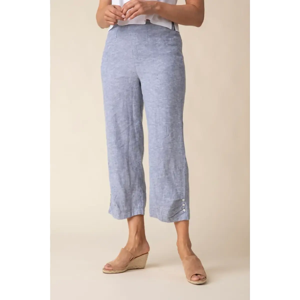 Habitat Women's Pleat Button Capri