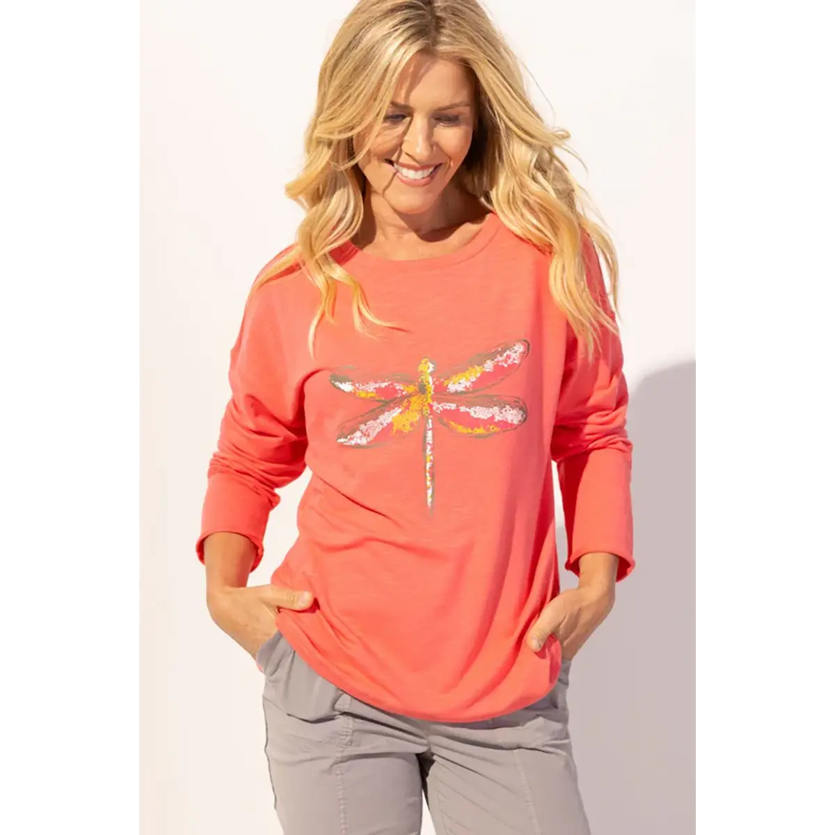 Escape Women's Destination Dragonfly Terry Sweatshirt