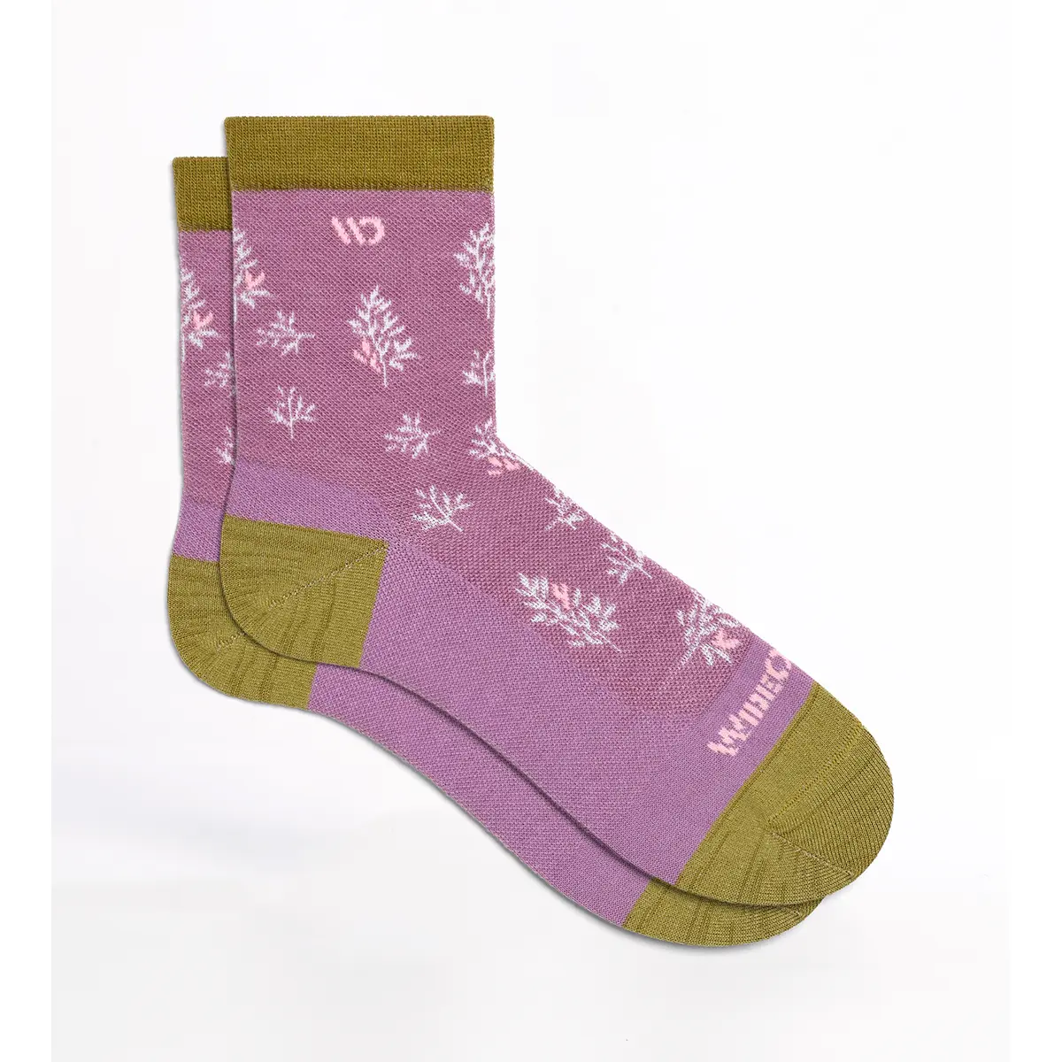 Wide Open Women's Foliage No Cushion Micro Crew Socks