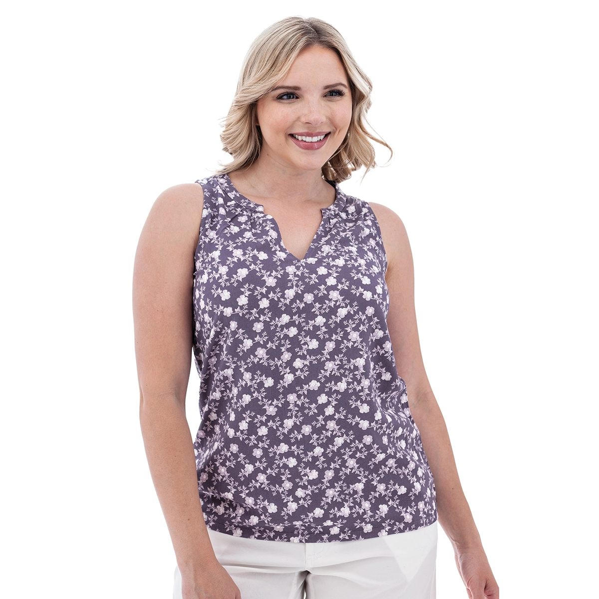 Old Ranch Women's Fleur Sleeveless Print Blouse