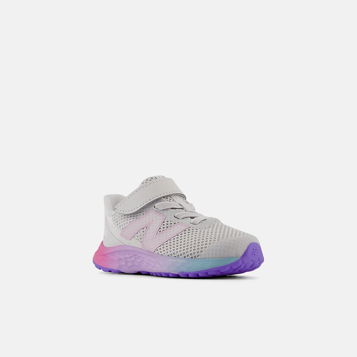 New Balance Kids' Fresh Foam Arishi v4 Bungee Lace w/Top Strap - GM w/Pink & Lilac