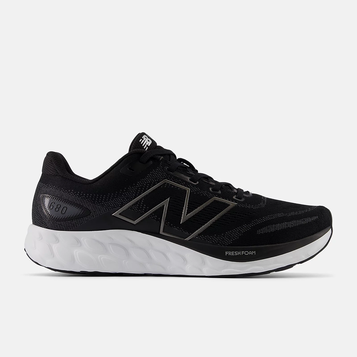 New Balance Men's Fresh Foam 680v8- Black w/Magnet n Black Metallic