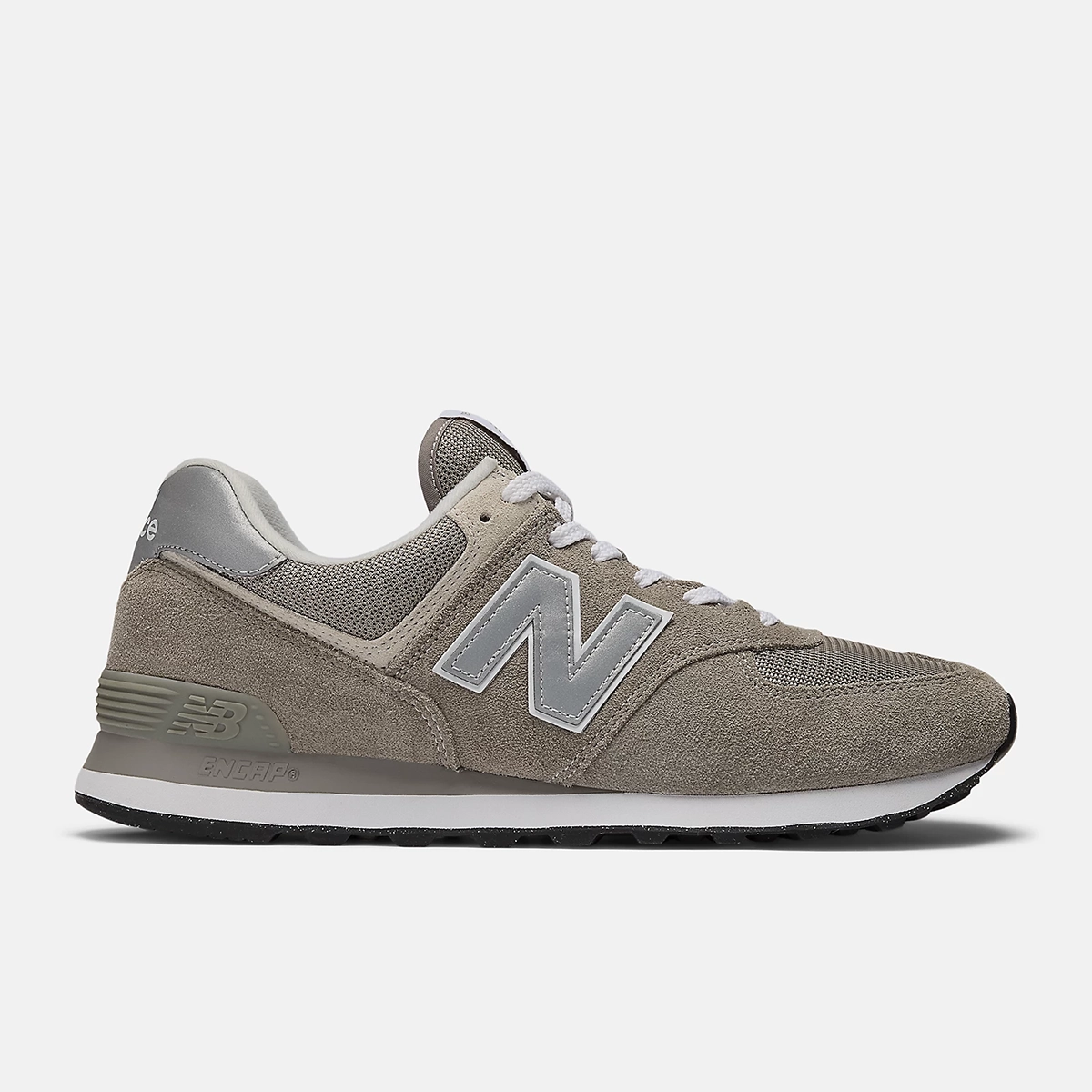 New Balance Men's 574 Core-Grey with White