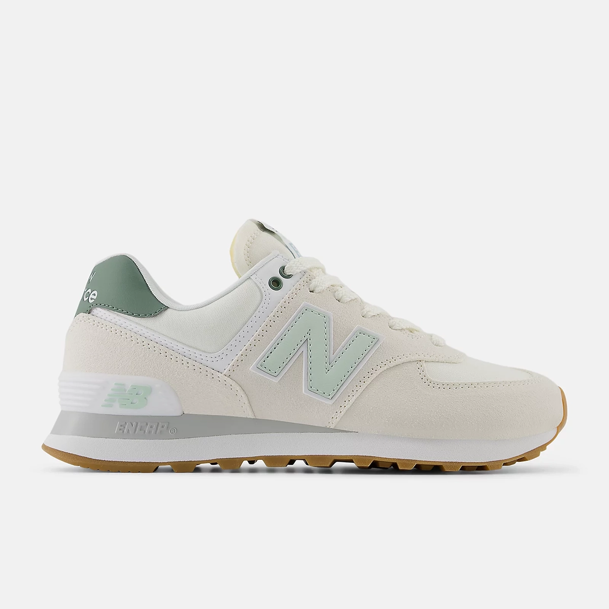 New Balance Women's 574 - Sea Salt w/ New Spruce
