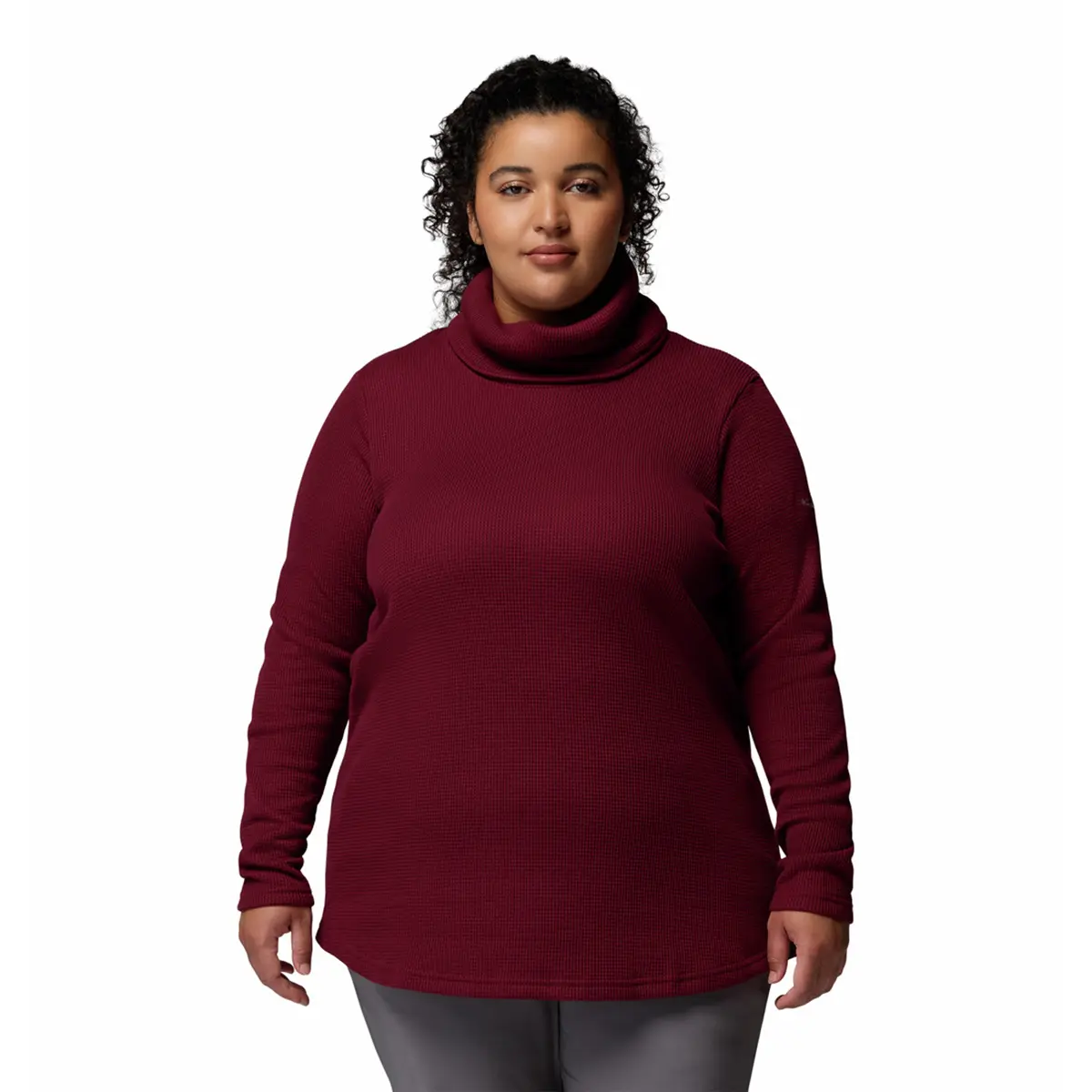 Columbia Women's Holly Hideaway&trade; Waffle Cowl Neck Pullover- Plus Size