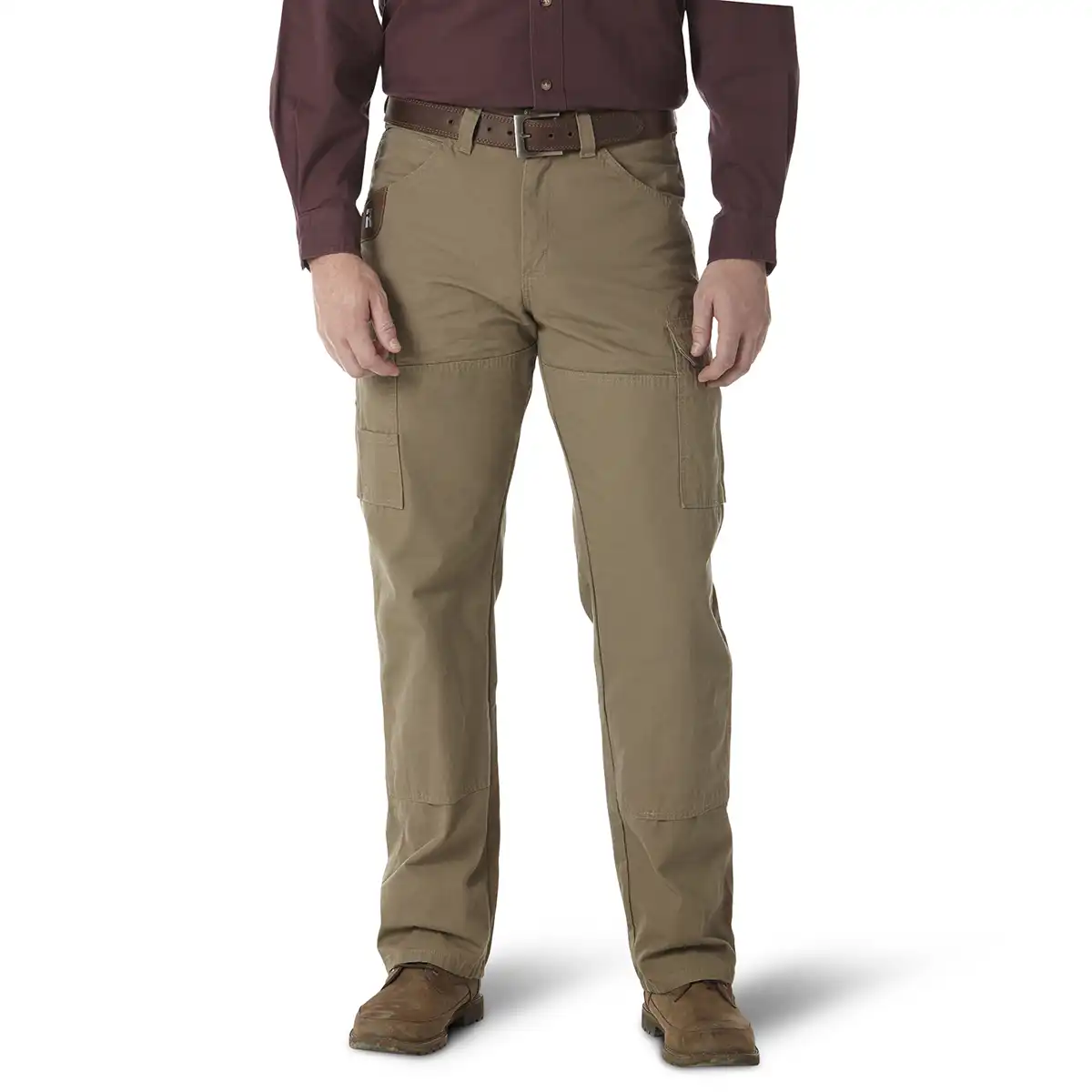 Men's Wrangler RIGGS Workwear Ripstop Ranger Cargo Pant in Bark