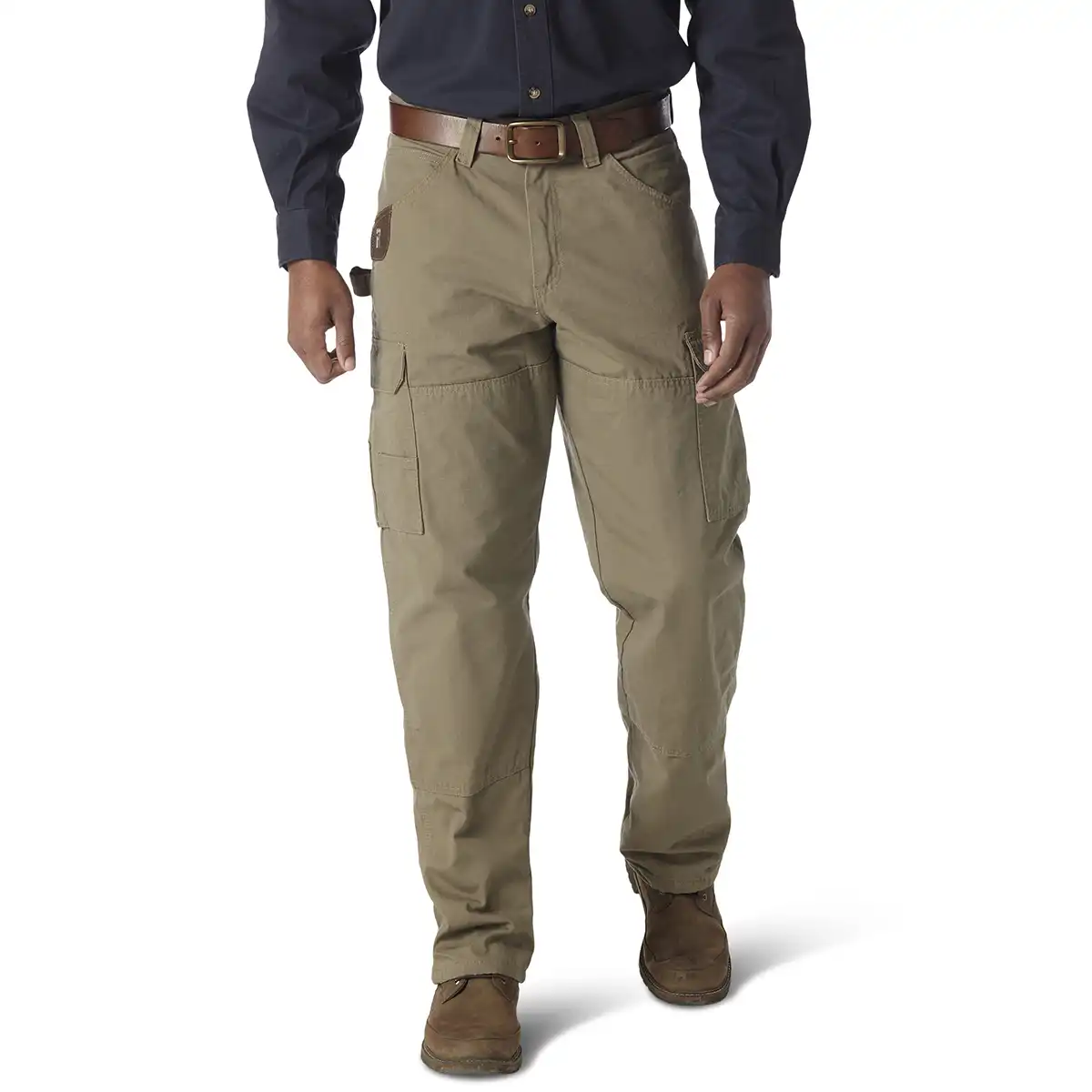 Men's Wrangler RIGGS WORKWEAR Lined Ripstop Ranger Pant in Bark