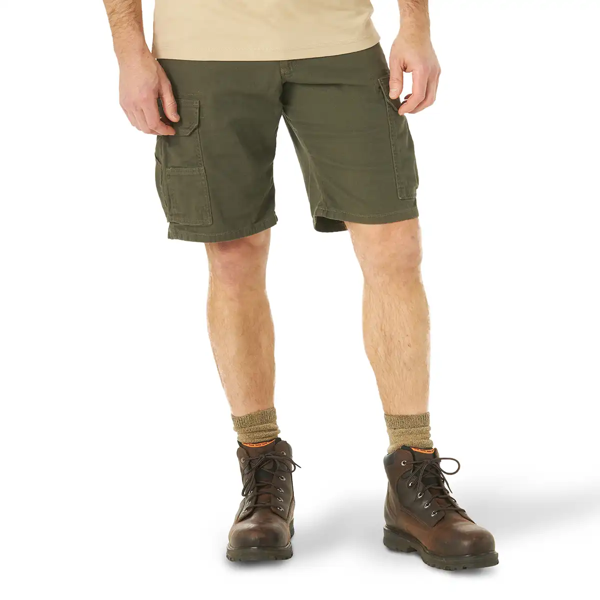 Wrangler RIGGS Workwear Stretch Ranger Cargo Short in Loden