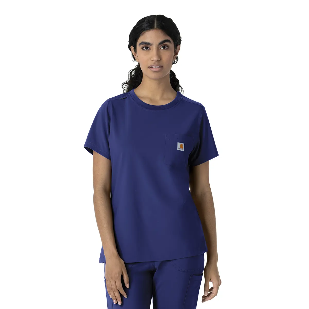 Carhartt Women's Force Cross-Flex Crew Neck Scrub Top
