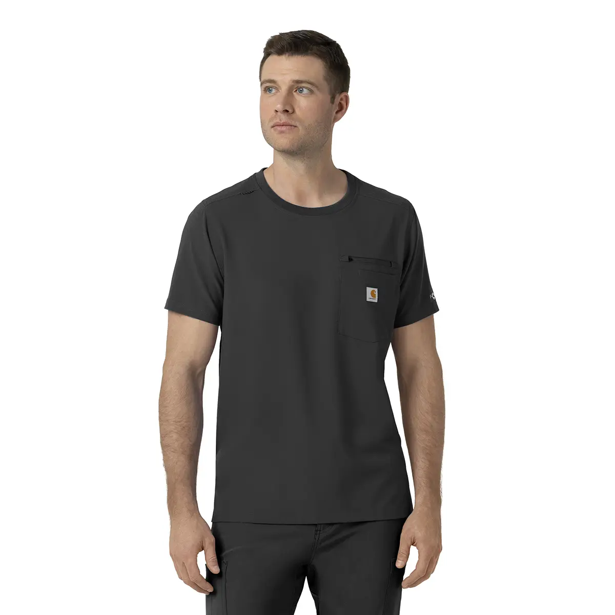 Carhartt Men's Force Cross-Flex Crew Neck Scrub Top