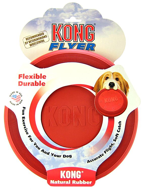 Kong Rubber Flyer Red