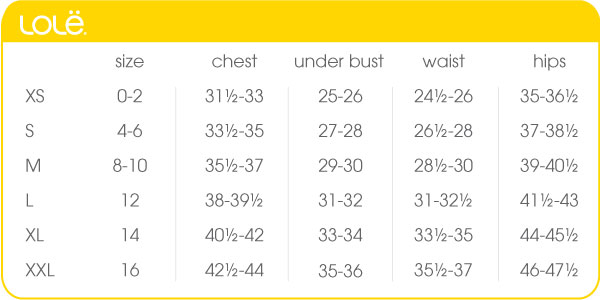 Lole Size Chart